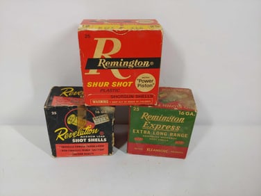 Vintage Remington Shell Boxes