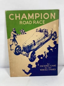 Vintage Champion Spark Plug Road Race Board Game