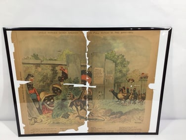 1897 colored Black Americana newspaper comic