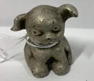 Vintage Bucki Griswold Metal Pup Advertising Statue