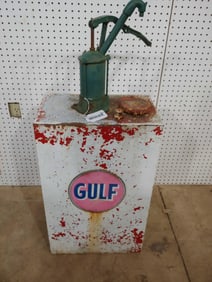Chippy Painted Gulf Gas Tank