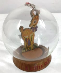 Vintage Little Doe Glass Bubble Bank