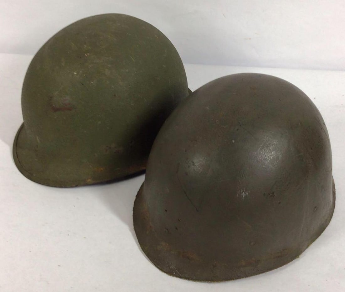 US M1 Military Helmet: Some minor rusting and spots show on this helmet