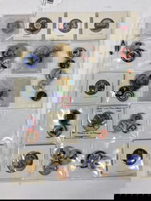 34pc vintage Campaign and Souvenir pinbacks