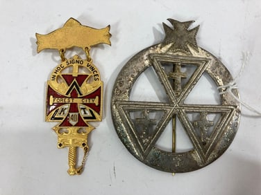 Knights Templar Pins and Badge