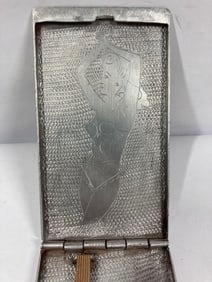 WW2 Comic Pin up girl Cigarette Case