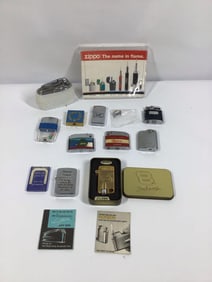 Zippo, Ronson, Firefly, Zenith, WindGuard, and Dale Jr Lighters