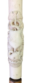 Antique Maritime Neptunian Sea Monster Hand Carved Walking Stick