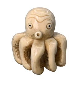 Octopus Hand Carved Japanese Netsuke