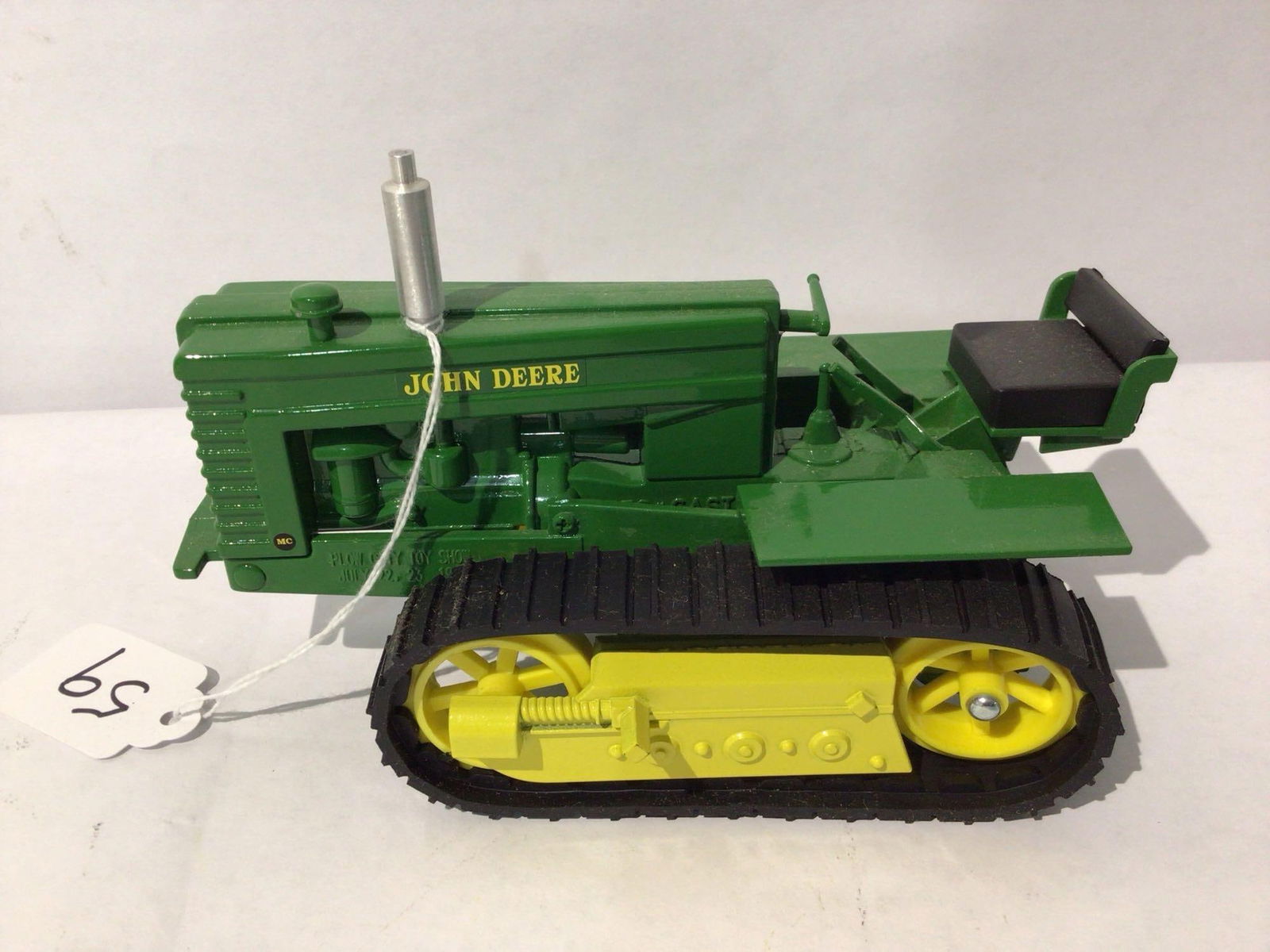 Plow City 1995 John Deere "MC" crawler: New, with rubber webs. 1/16 scale.