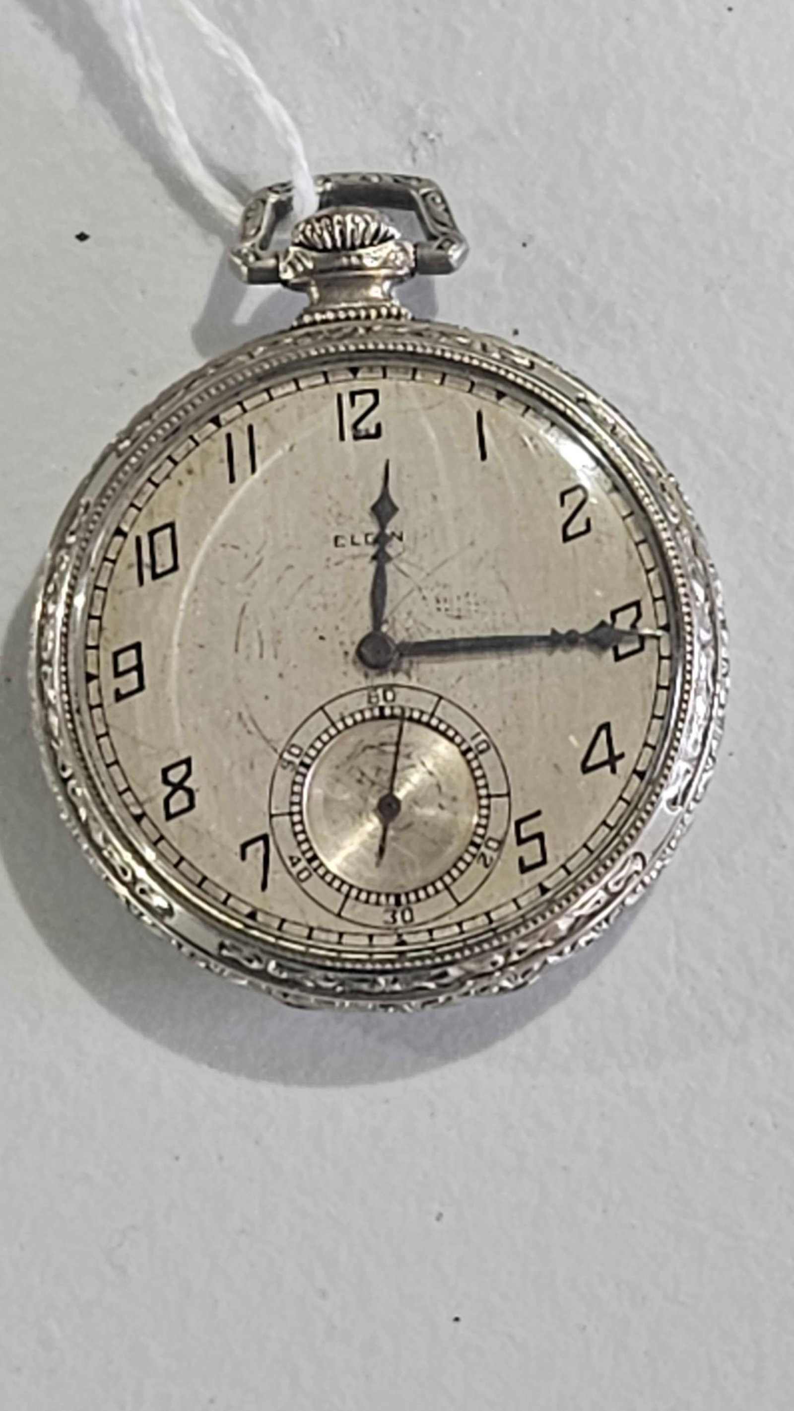 ELGIN 14K GOLD FILLED CASE POCKET WATCH: GOOD EARLY CONDITION AS SHOWN IN PHOTOS