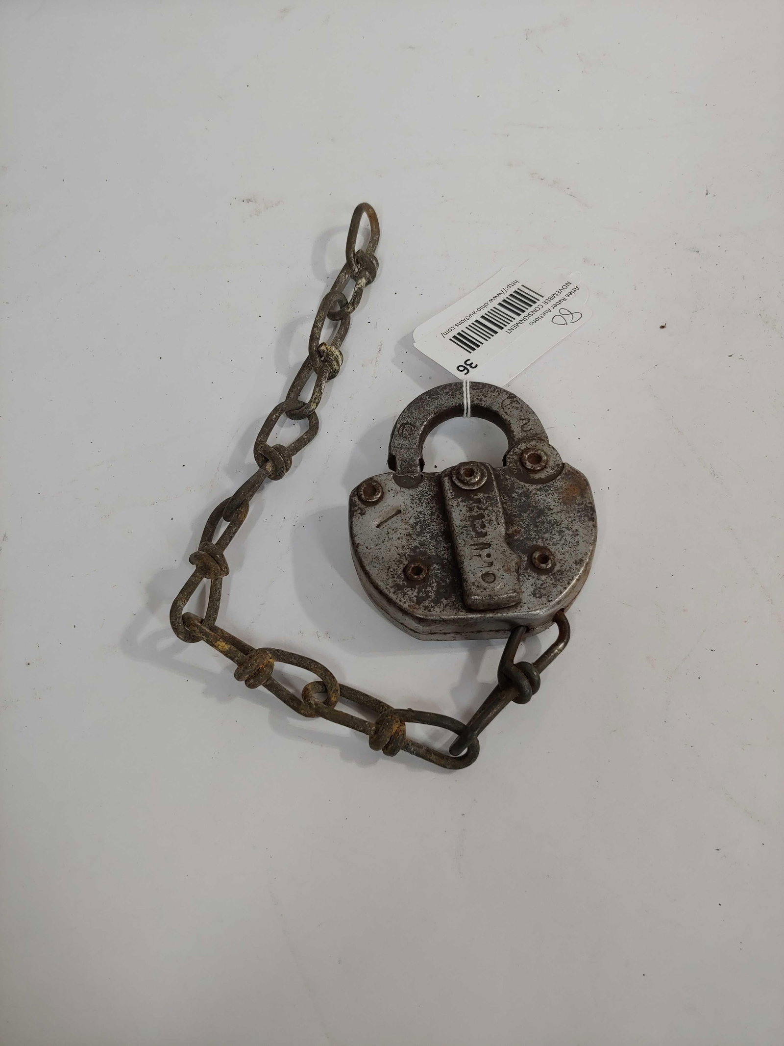 ADLAKE RAILROAD LOCK: NO KEY.