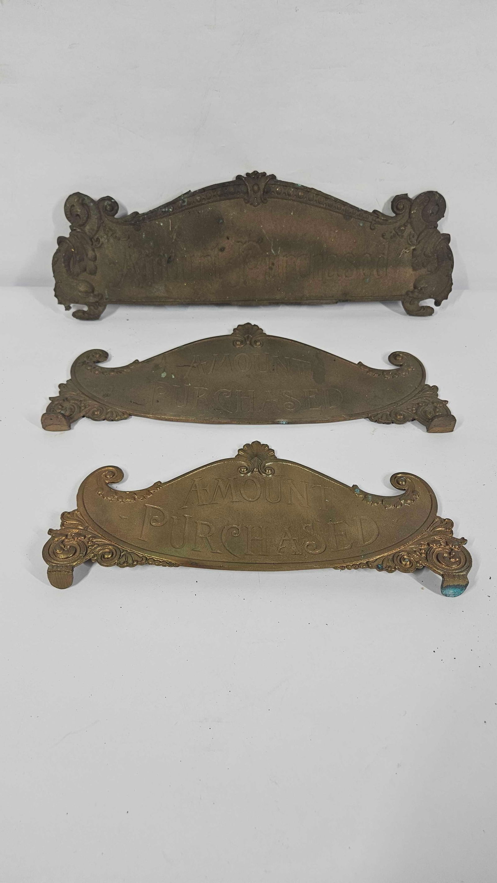 BRASS CASH REGISTER TOPPERS (1 of 4)