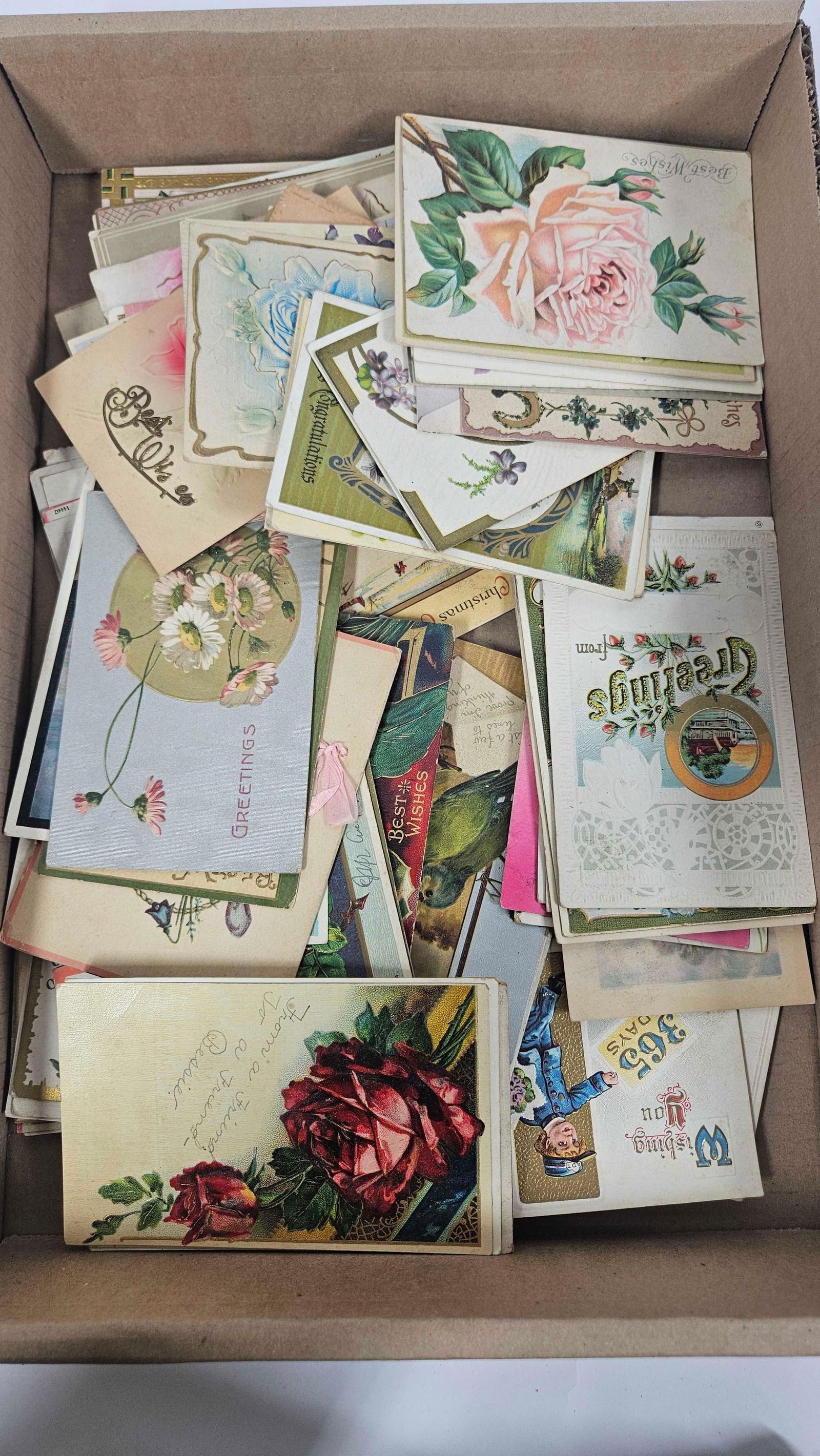 BEST WISHES AND GREETING POSTCARDS (1 of 5)