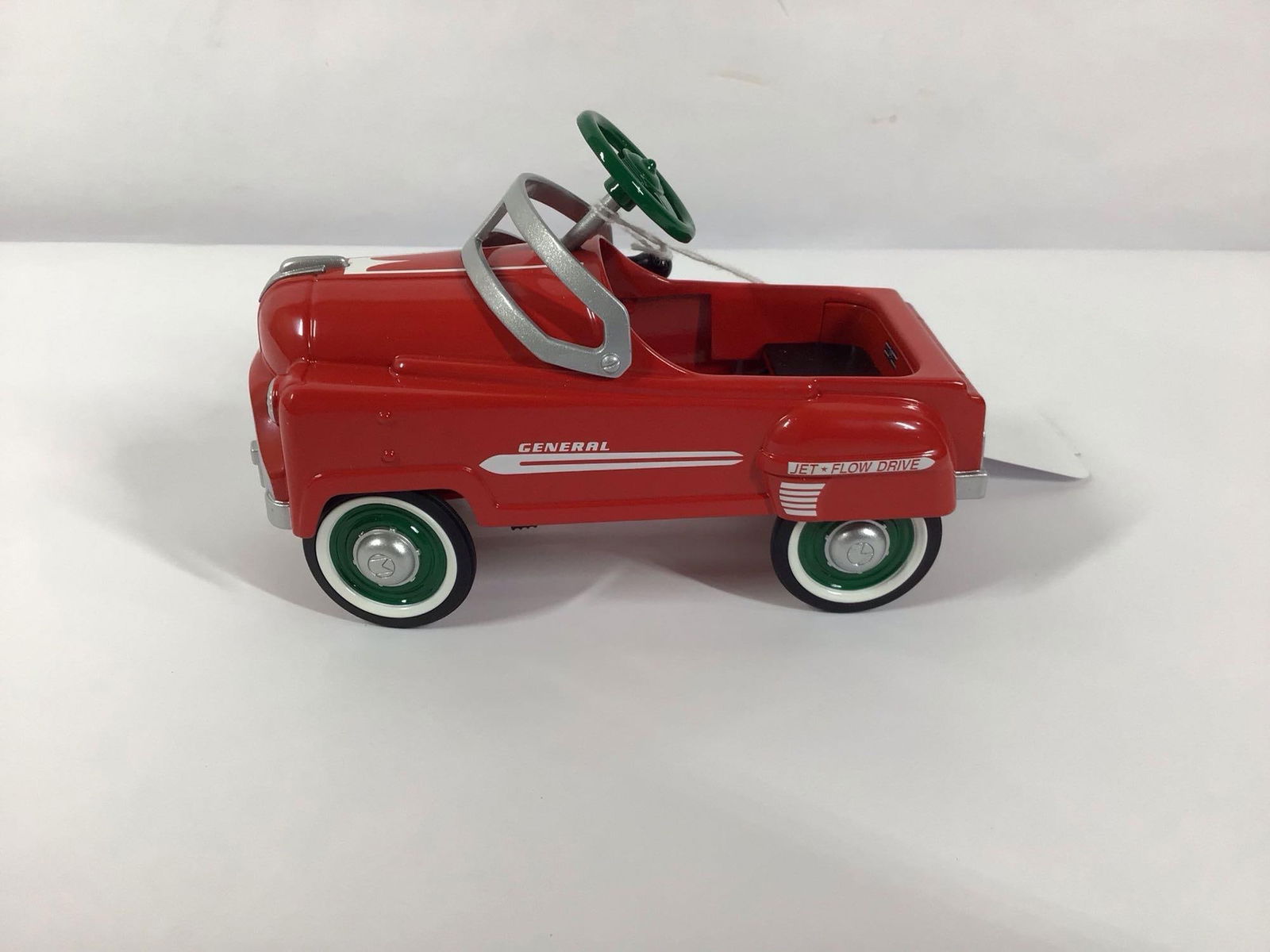 1950 HOLIDAY MURRAY GENERAL PEDAL CAR: NUMBER QHG 9054. DATED 1999. 6.5 INCHES LONG. KIDDIE CAR CLASSICS