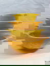 PYREX ORANGE DAISY CINDERELLA MIXING BOWLS