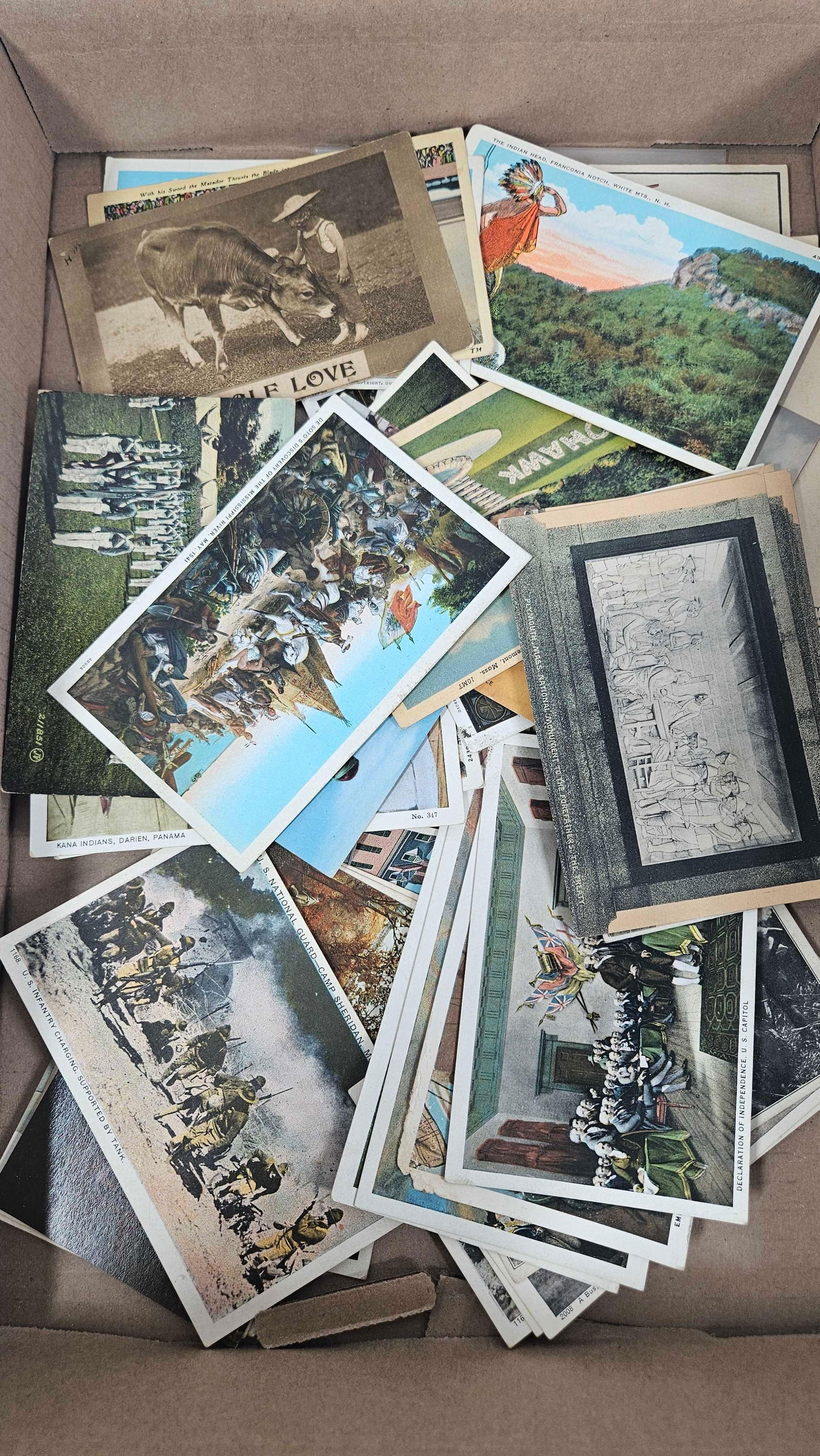 NATIVE AMERICAN, TRAVEL, AND MONUMENTAL POSTCARDS (1 of 5)