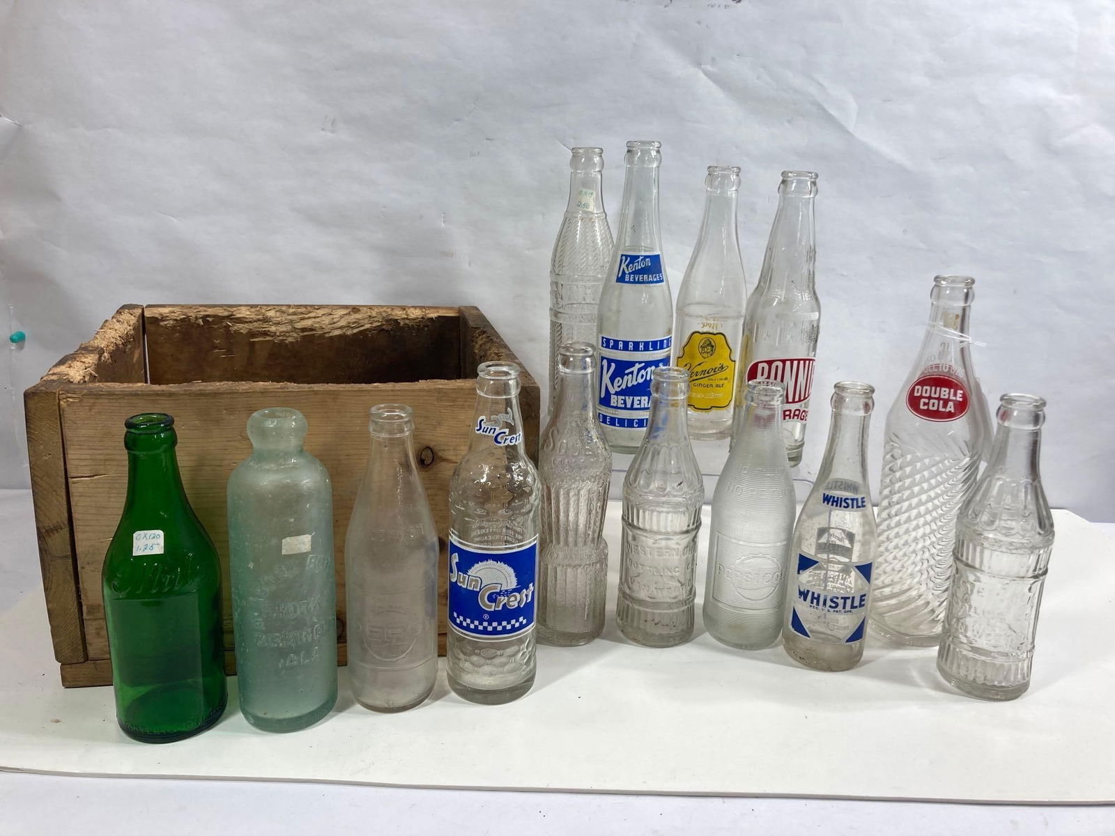 WHISTLE, NEHI, VERNORS, KENTON AND OTHER EARLY SODA BOTTLES (1 of 7)