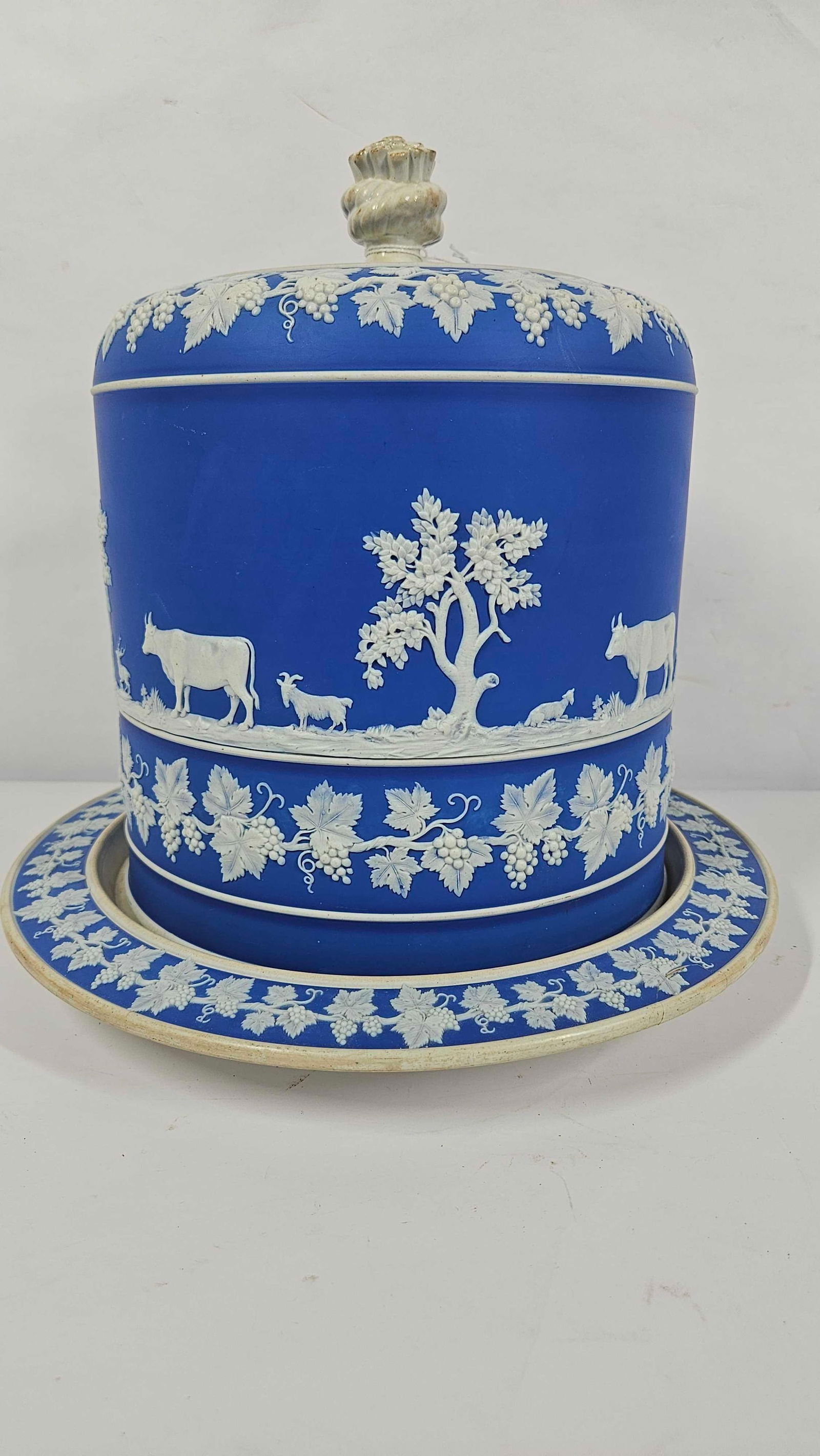 WEDGWOOD JASPERWARE CHEESE DOME (1 of 10)