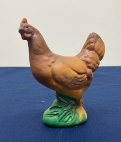 CAST IRON HEN COIN BANK