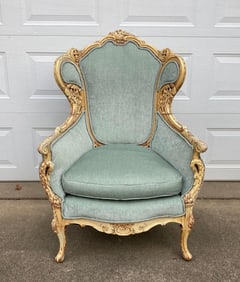 LOUIS XV WINGBACK CHAIR