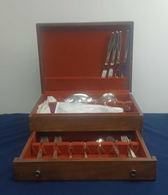 MCGRAW TARNISH PROOF CHEST AND UTENSILS