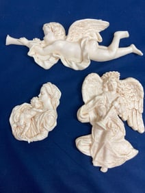 WAX CHERUB MOLDED ART