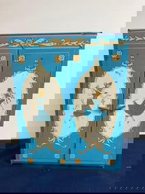 IDEAL TOY CO. TIN DOLL CLOSET