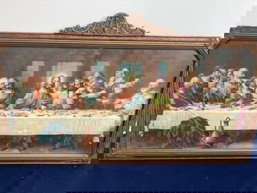 THE LAST SUPPER FRAMED LITHO