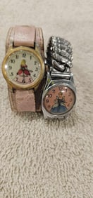 CINDERELLA AND SLEEPING BEAUTY 1980S WRIST WATCHES