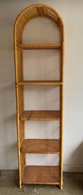 ARCHED 5 TIER BAMBOO SHELF