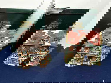 DEPT 56 DICKENS VILLAGE DEDLOCK ARMS AND SIR JOHN FALSTAFF INN