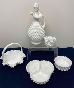 FENTON HOBNAIL MILK GLASS