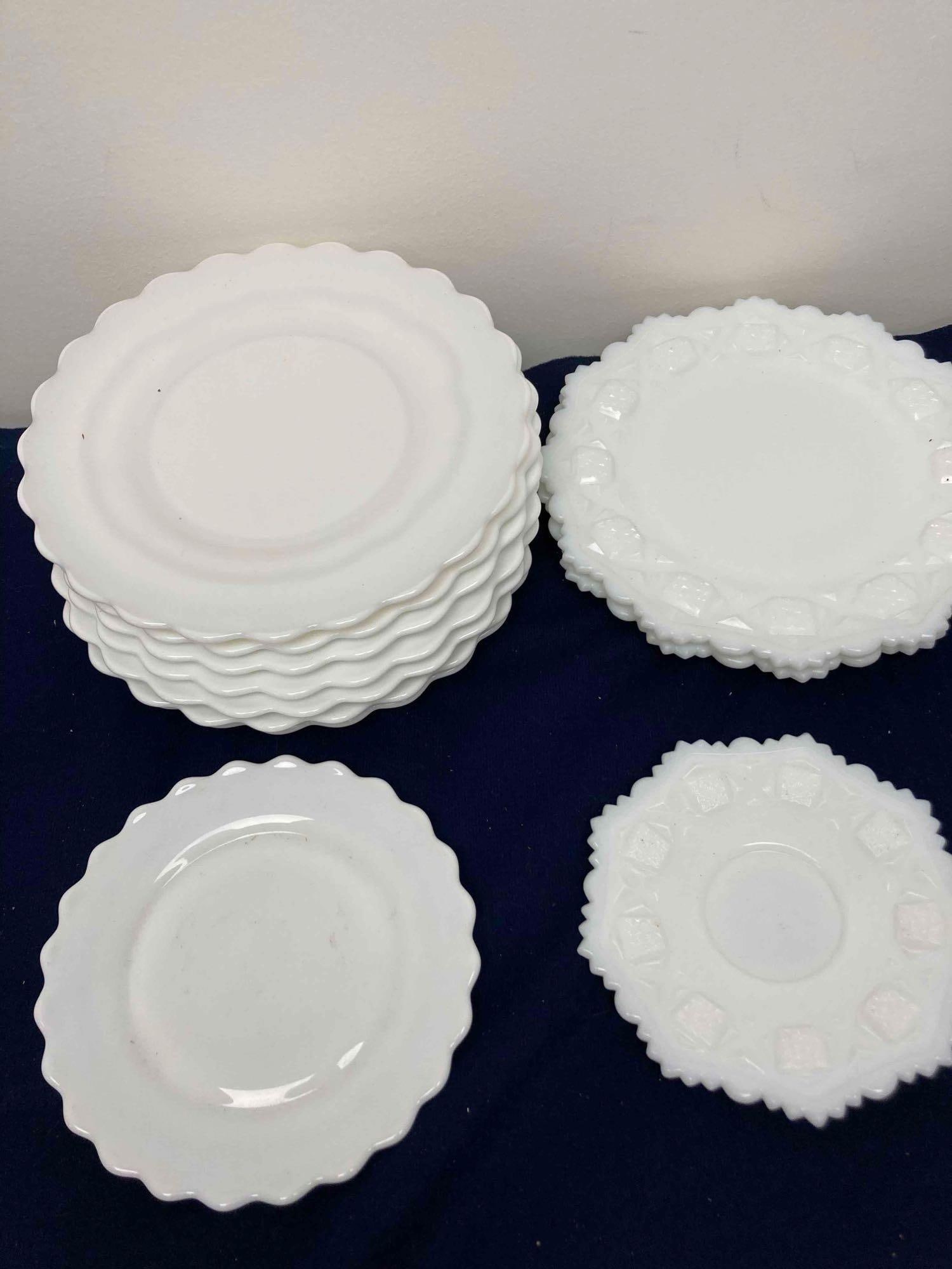 Westmoreland Milk Glass Saucer And Plates Auction