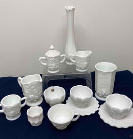 WESTMORELAND MILK GLASS DISHES