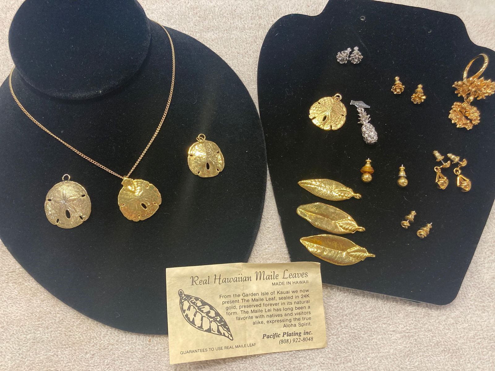 GOLD AND SILVER PLATED  HAWAIIAN JEWELRY (1 of 7)