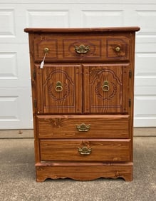 PINE 2 DOOR 2 DRAWER CHEST