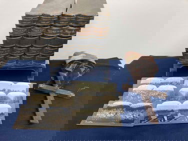 EARLY STEREO VIEWER WITH MANY CARDS