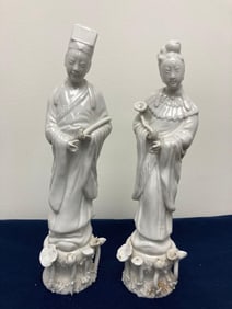 BLANC DE CHINE PORCELAIN FIGURES