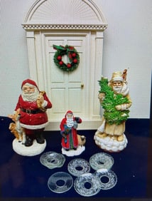 VINTAGE CHRISTMAS SANTAS AND BYERS DOOR