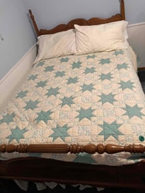 HAND STITCHED PASTEL QUILT