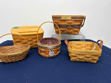 LONGABERGER RECIPE BOX AND BASKETS