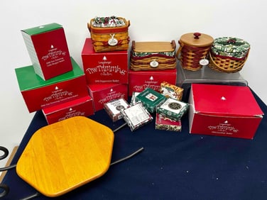 LONGABERGER HOLIDAY BASKETS AND ORNAMENTS