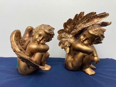 PAIR OF CHERUBS