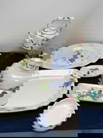 HAND  PAINTED CHRISTMAS DISHES