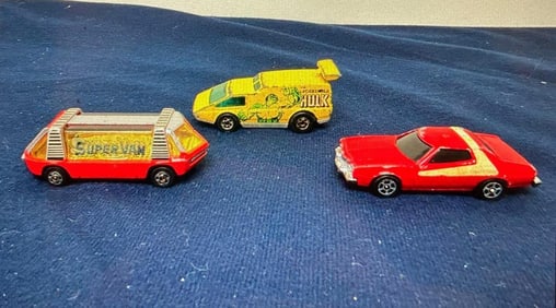FORD TORINO, ZYLMEX SUPER VAN, AND HOT WHEELS HULK VAN