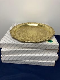 BALDWIN BRASS SERVING PLATTERS