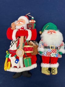 HAND PAINTED VINTAGE SANTA DOLLS