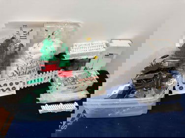 DEPT 56 DICKENS VILLAGE FLAGPOLE AND VILLAGE ACCESSORIES