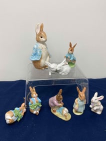 BESWICK AND OTHER PETER RABBIT FIGURES